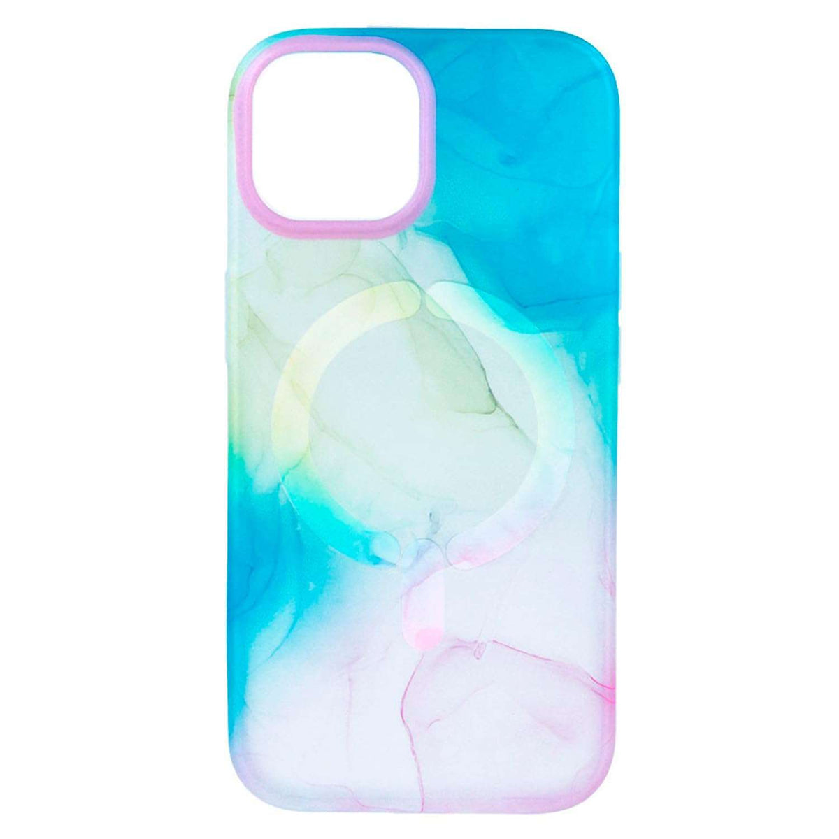 Funda Acuarela compatible con Magsafe para iPhone 15 Plus