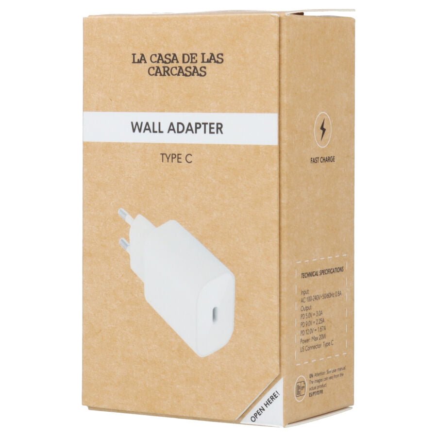 Cargador - Enchufe Tipo C - 20W