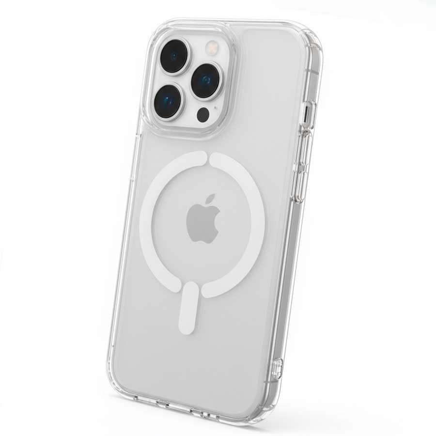 Funda Transparente Logo Compatible con Magsafe para iPhone 15 Pro Max