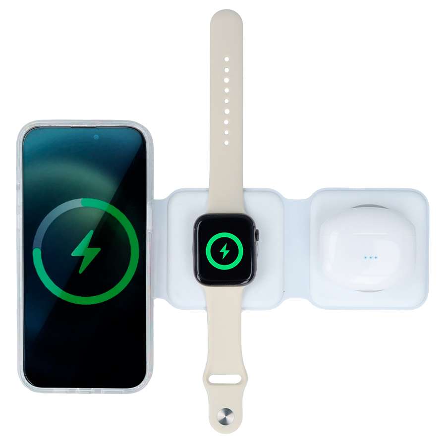 Base de Carga Inalámbrica compatible con Magsafe - Base de Carga para 3 dispositivos