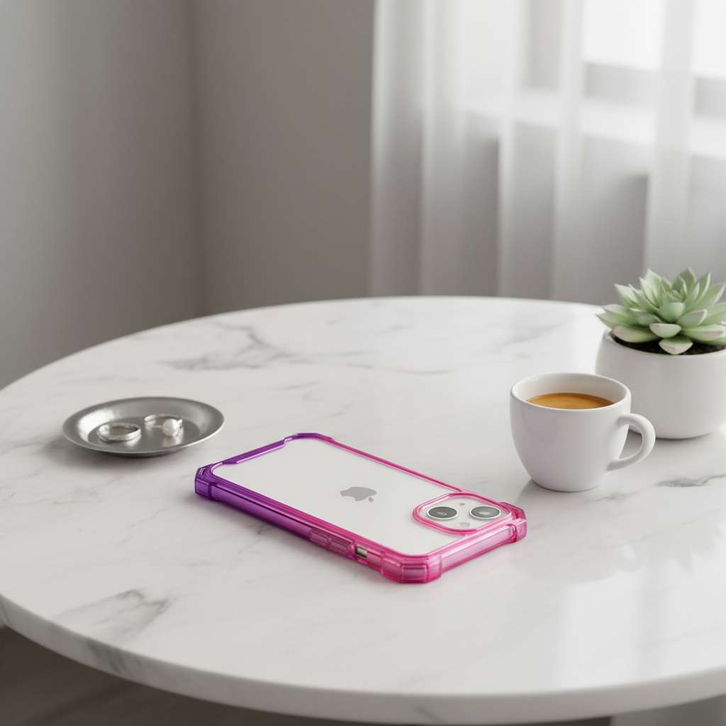 Funda Reforzada Degradada Colgante para iPhone 15