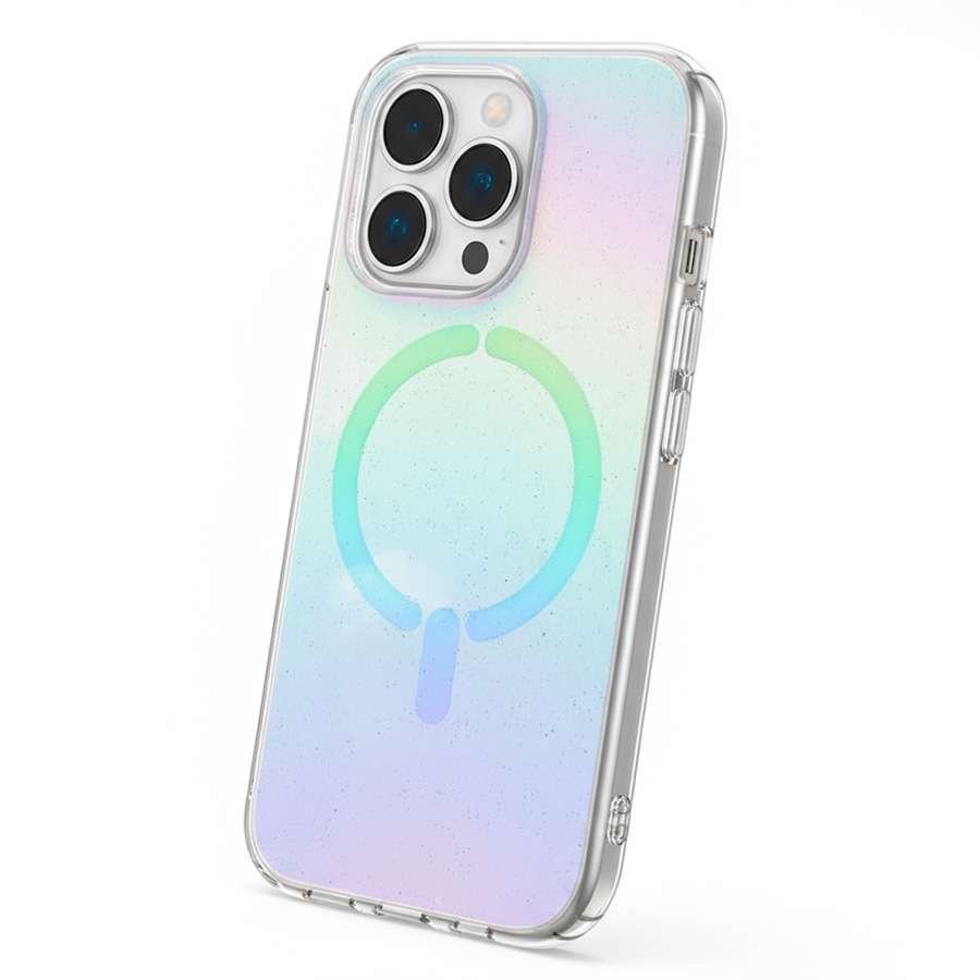 Funda Purpurina Compatible con MagSafe para iPhone 15 Pro