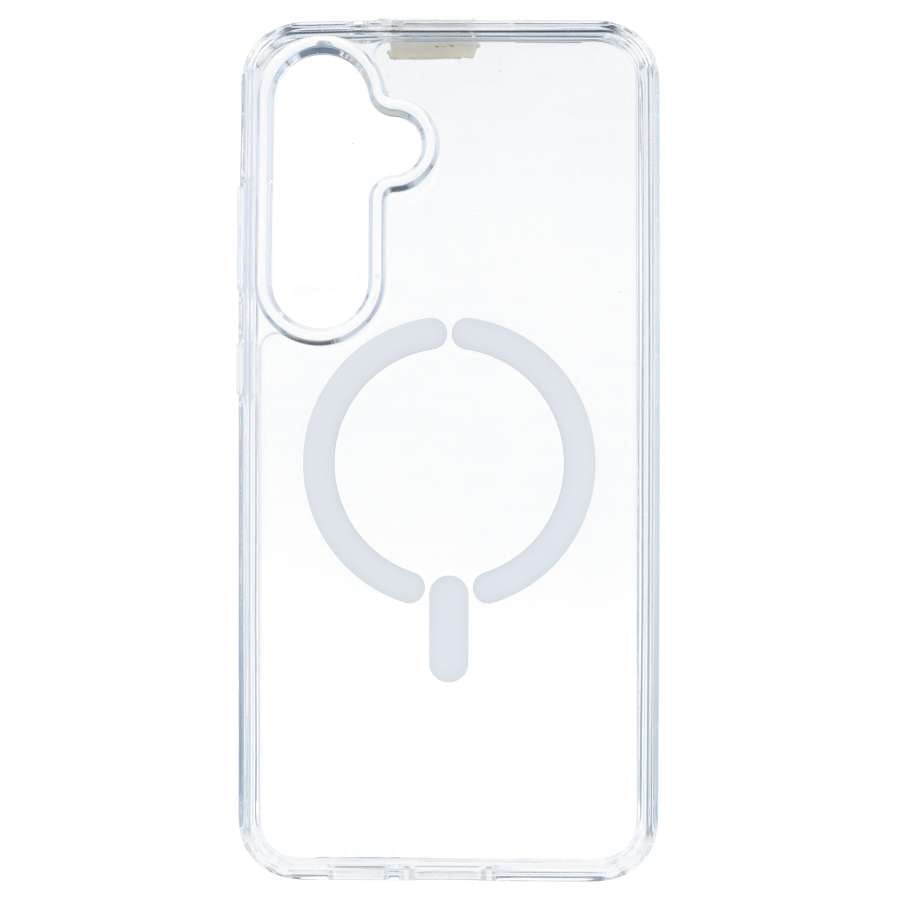 Funda Transparente Logo Compatible con Magsafe para Samsung Galaxy S24 FE