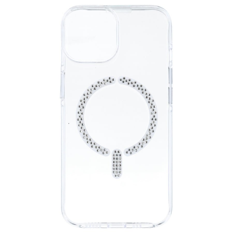 Funda Antiyellow Compatible con MagSafe con Brillantes para iPhone 15
