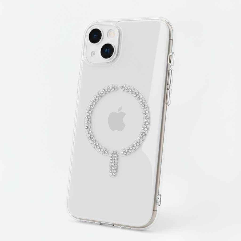 Funda Antiyellow Compatible con MagSafe con Brillantes para iPhone 14 Plus