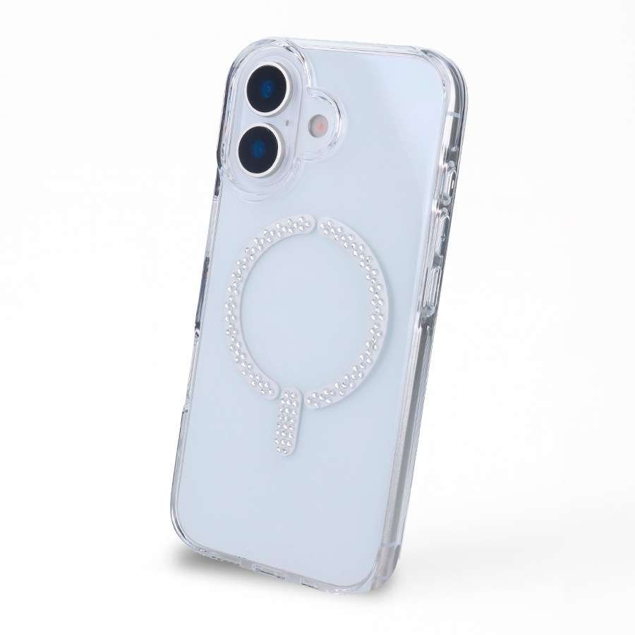 Funda Antiyellow Compatible con MagSafe con Brillantes para iPhone 16 Plus