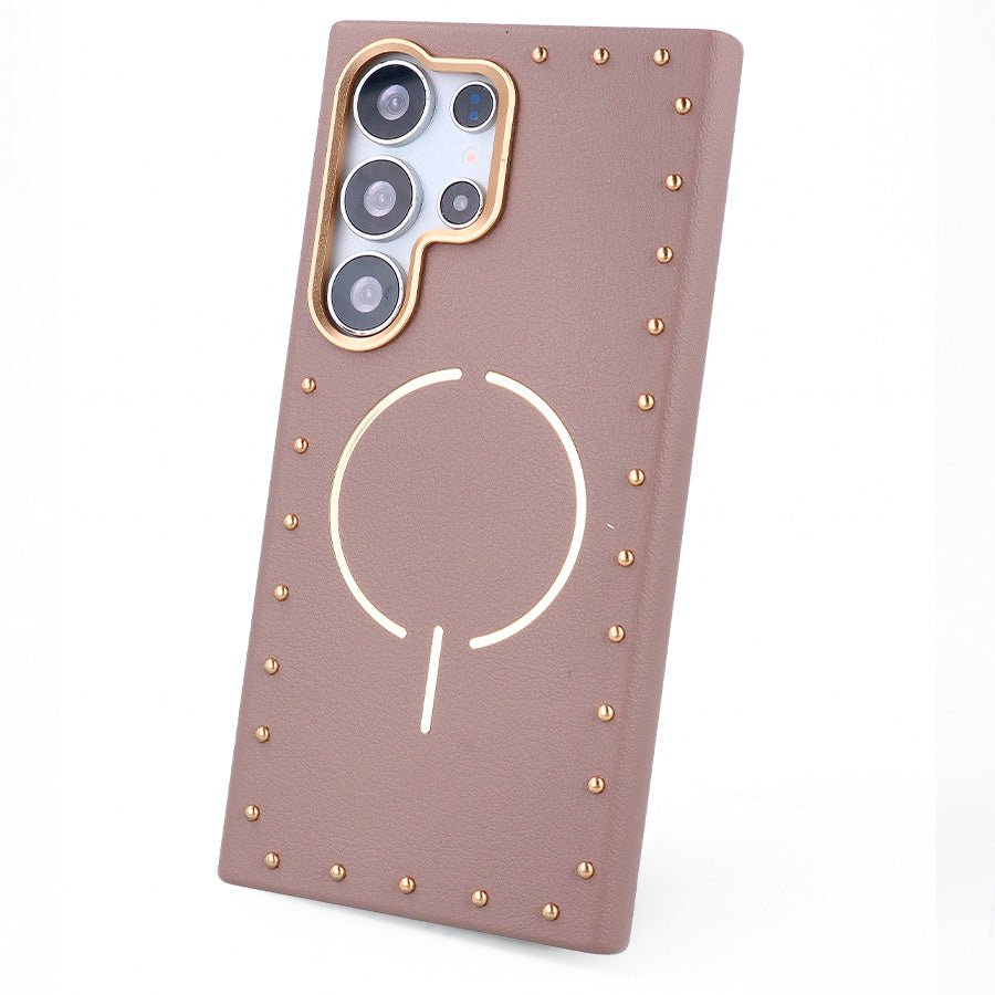 Funda Tachas Compatible con MagSafe para Samsung Galaxy S24 Ultra