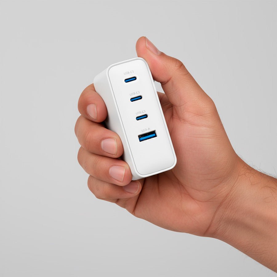 Cargador - Enchufe 3xTipo C + USB - 100W