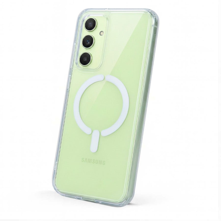 Funda Transparente Logo Compatible con Magsafe para Samsung Galaxy A34 5G