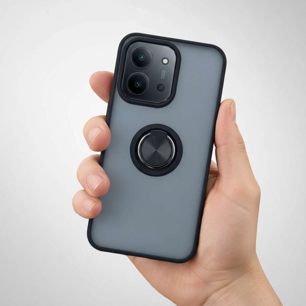 Funda Acrílica con Anillo para Xiaomi Redmi 15C