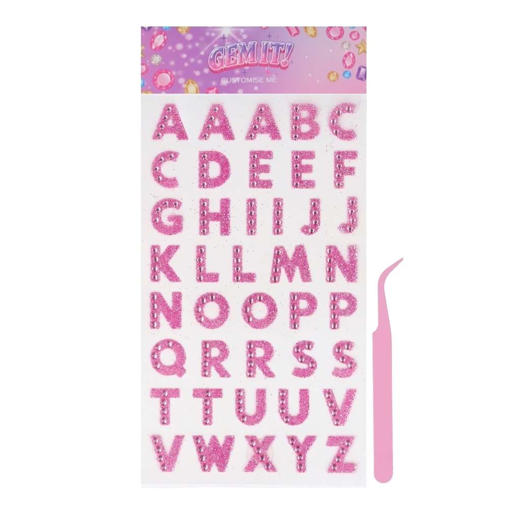 Stickers Gemas XL - Letras Rosas