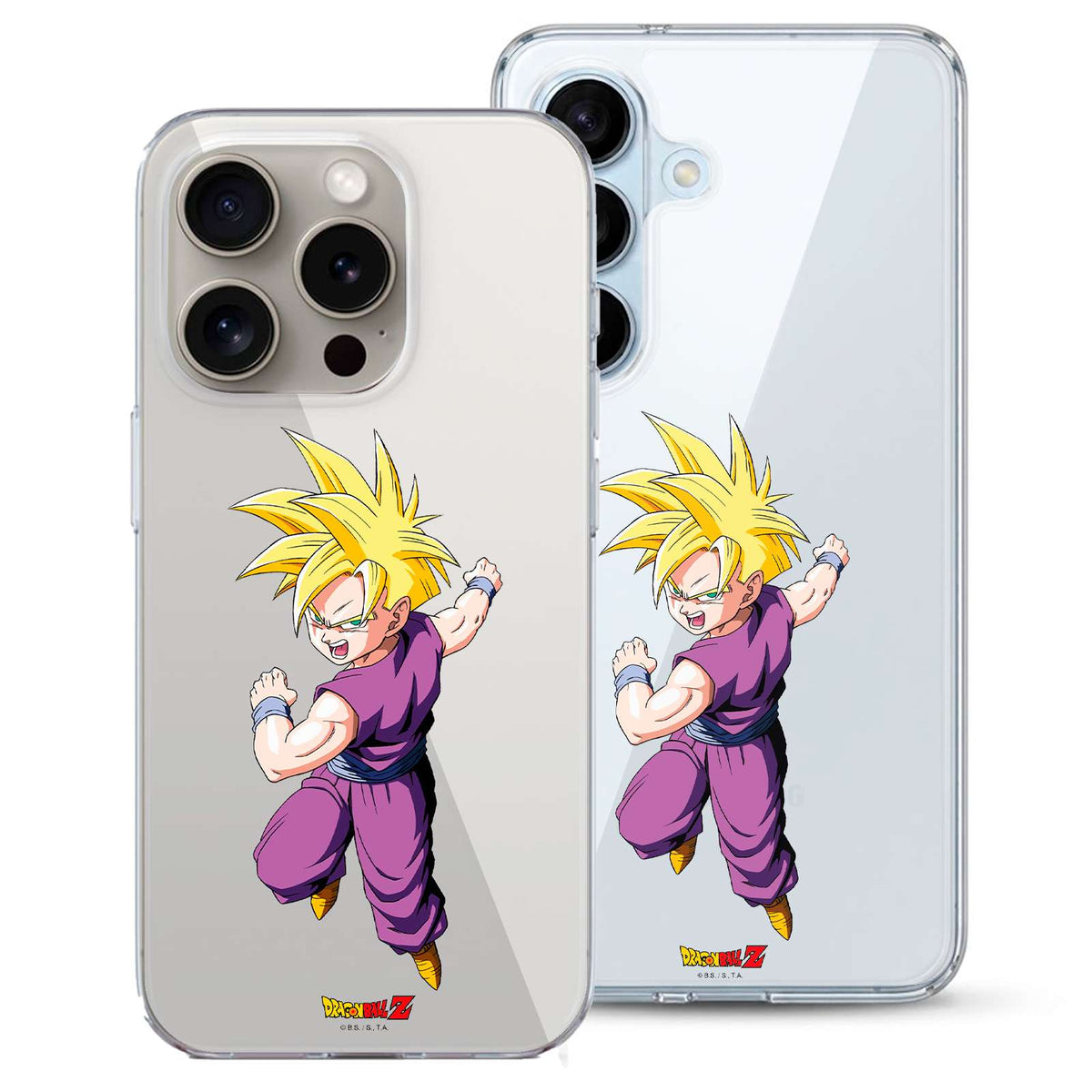 Detalle del diseño de la funda Dragon Ball Z Gohan Super Saiyan
