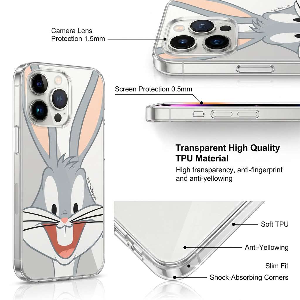 Funda Oficial Looney Tunes - Bugs Bunny Sonrisa